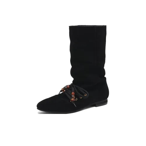 AIQINISHA Колено Высокие сапоги 1,8 см Женские