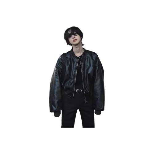 CHEER ZONE Кожа Куртка Унисекс