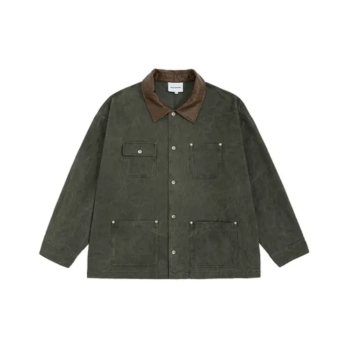 URBAN STANDARD Оливково-зеленый Мужские Куртки