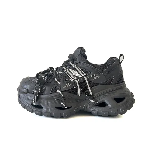 POOQ Низкие кеды с толстой подошвой Женские