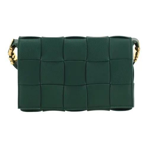 Bottega Veneta Сумка через плечо из коровьей кожи женская зеленая