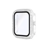 Прозрачный, сверкающий страз, двойная строка, ромб, закаленное стекло, защита экрана, интегрированный чехол