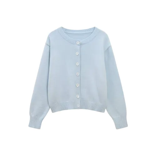 Wang Leshi Светло-Синий Женский Трикотаж