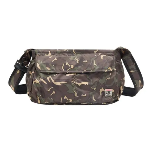 Vision Street Wear Полиэстер Sling Сумка Сумка через плечо Унисекс Армейский зеленый