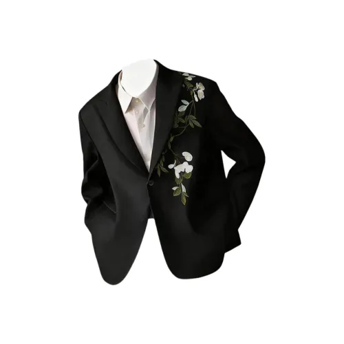 CAT'S PAW Черная вышивка Унисекс Деловые костюмы