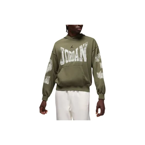 Мужские свитшоты Nike среднего оливкового цвета