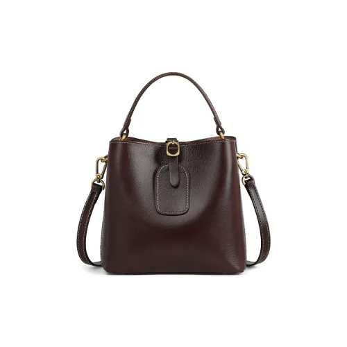 VINEY Коровья кожа Сумка Обычный Женские Винно-кофейный