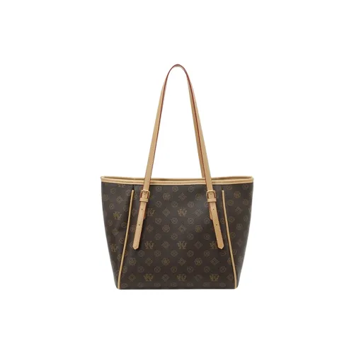 MARKANGARO ПУ (полиуретан) с полиэстером сумка через плечо стандартная женская кофейно-коричневый