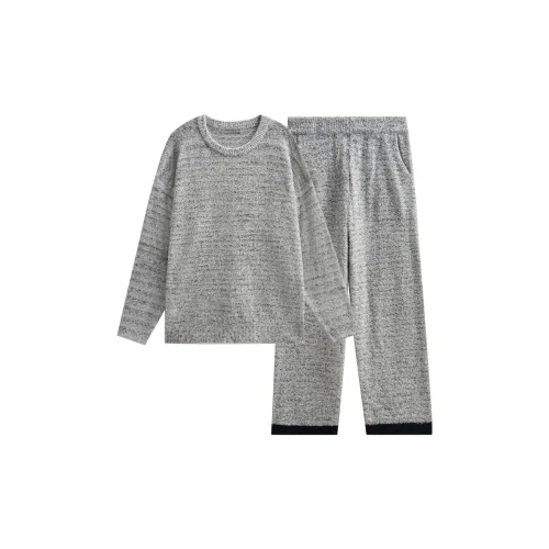 Same Language Пижамный комплект Мужской Упрощенный Фотиния Серый · Снежинка