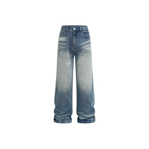 JFU Синий Мужские Джинсы