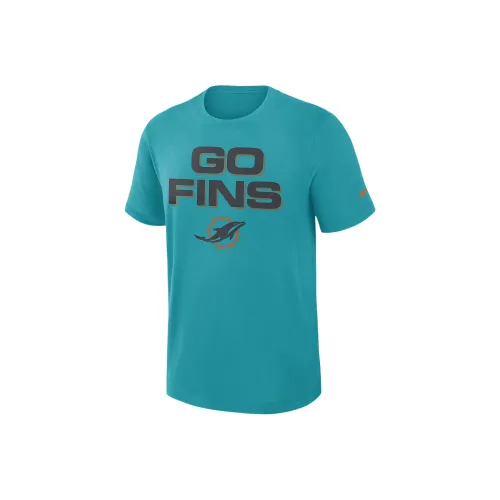 nike Dri Fit Аква-зеленый Мужская T-рубашка