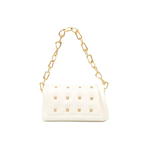 Off Белый Arrow Телячья кожа Сумка через плечо Женская Light Beige