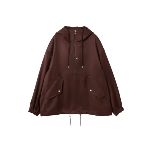 CULLNI FW25 Двойной ткань Керсей Полузастежка Анорак Толстовка Толстовка Унисекс