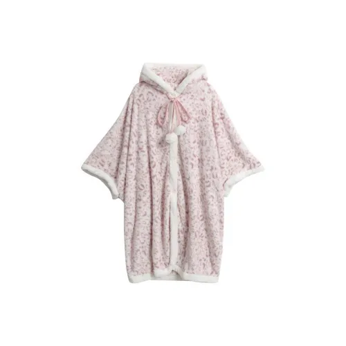 MEIJIAO Леопардовый принт розовый плащ женские банные халаты