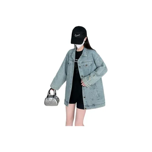 MORii Синий Женские Джинсовые Куртки