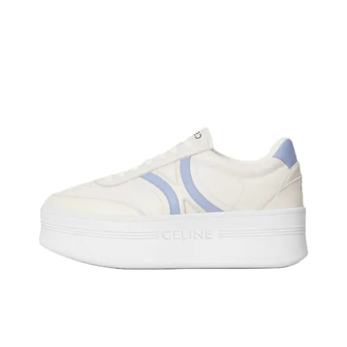 CELINE Блок Triomphe Low Топ Повседневная обувь Женская Белая
