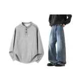 Светло-серые + средне-синие штаны