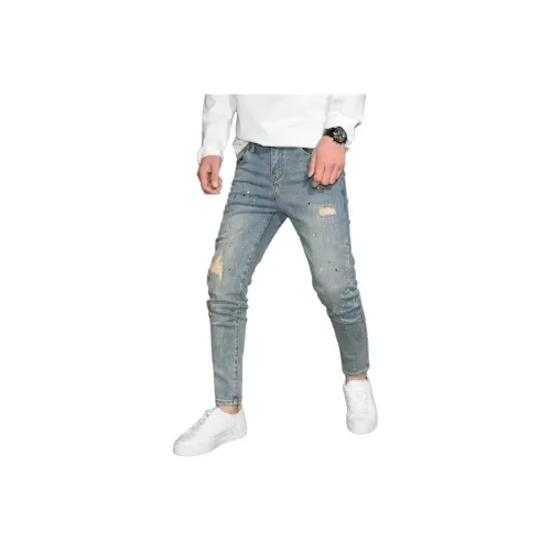 THINGYLAB Blue Men's Jeans THINGYLAB Синий Мужские Джинсы