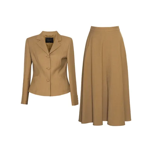 ROEYSHOUSE Абрикос Желтый Женские Комплекты с Юбкой