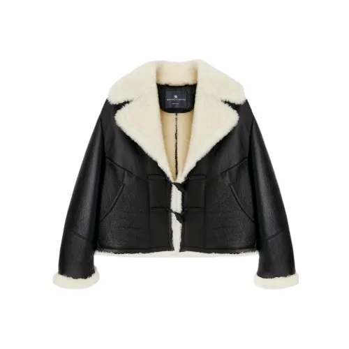 ERMANNO SCERVINO FW25 Кожа Куртка Пальто Женские