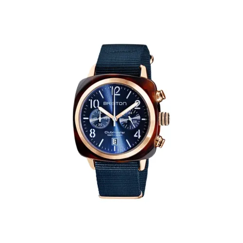 BRISTON Classic Collection Кварцевые часы Нейлоновый ремешок Синий циферблат Унисекс