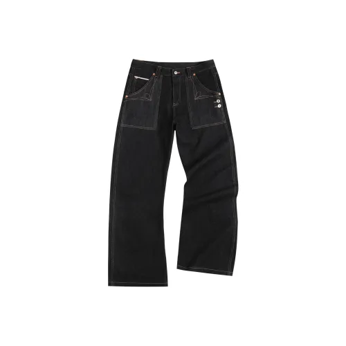 ENPofficial Весна And Осенний Джинсы Изогнутый Форма High OUNCE Оригинальный джинсовый Брюки Унисекс