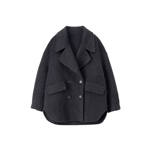 SENTUBILA Dark Gray Women's Coat SENTUBILA Темно-серый женский пальто