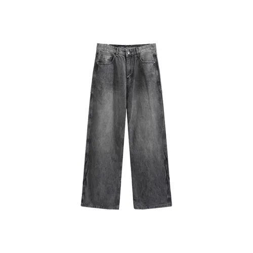 UMBNESS Мытые Серые Унисекс Джинсы