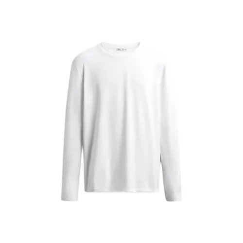 ZARA Белая Мужская T-рубашка