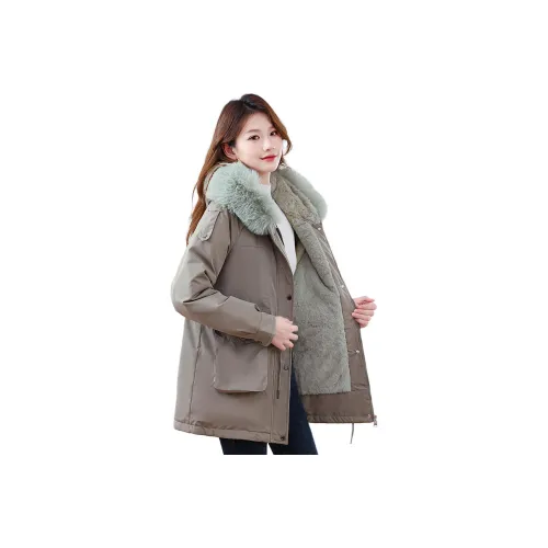 X MOOM Зеленый Женский пуховик