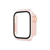 Розовый-ПК Полузакрытый Твердая Оболочка Защита Экрана Защита из Закачанного Стекла Все-в-Одном [Мгновенно Ультра]