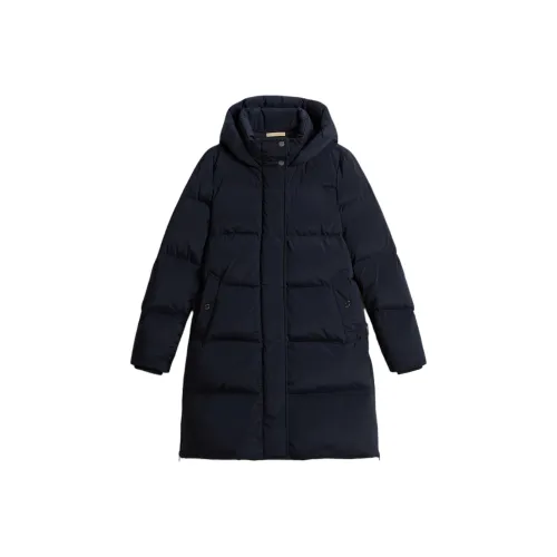 WOOLRICH Мелтон Синий Женский Пух