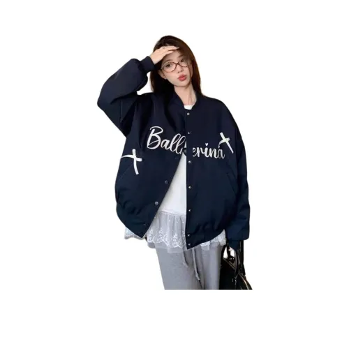 HAPG Темно-синий Высококачественная ткань Женские куртки