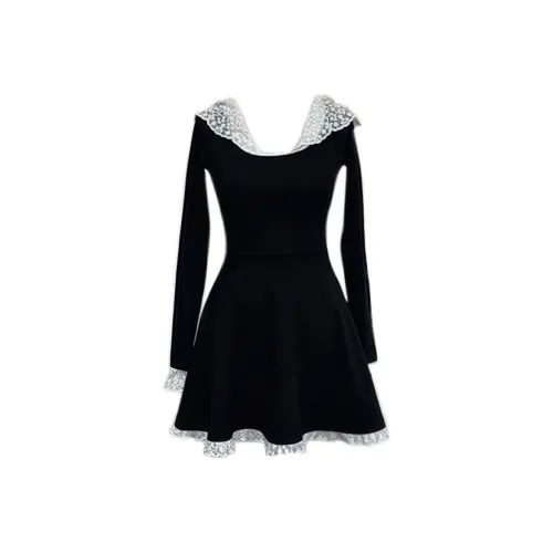 MA JOURNEE Длинное платье с длинными рукавами женское