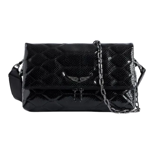 Zadig Voltaire Телячья кожа Одно плечо Через плечо Клатч Женский Черный