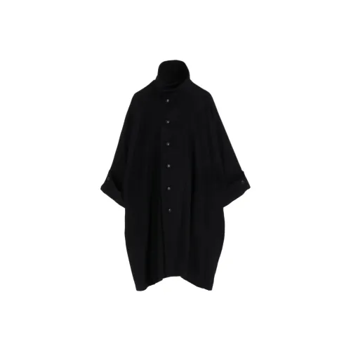 Yohji Yamamoto Femme FW25 MELTON Высокий воротник Пальто Женское