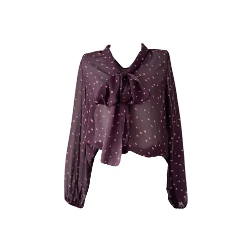 Udon House Фиолетовые Женские Рубашки