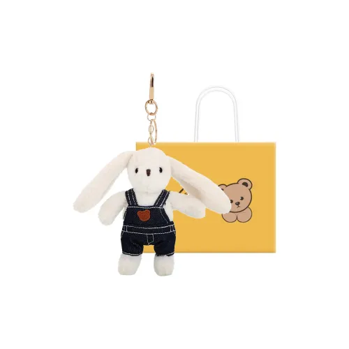 BOWEN BEAR Couple Bunny Плюшевый Брелок 10 см Высота