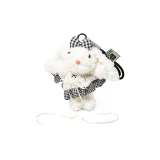 Белый, точка, черный, юбка, кролик