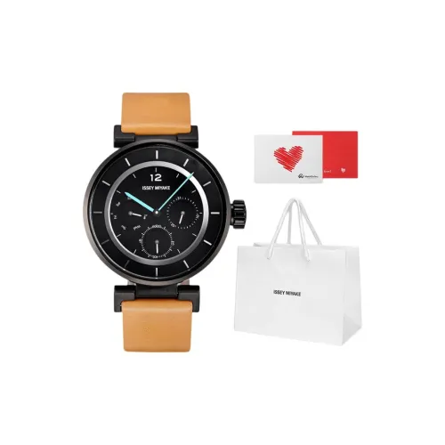 ISSEY MIYAKE W Main Collection Кварцевый механизм Кожаный ремешок Часы 39 мм Унисекс Белый циферблат SILAAB03