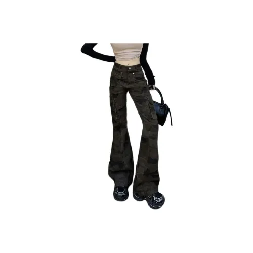 RUXU Камуфляж Унисекс Джинсы