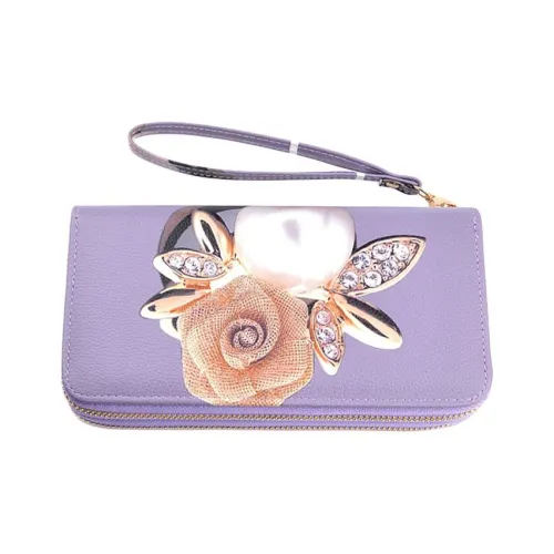 ALOENEY ПУ (полиуретан) Монетница Женская Фиолетовый Экрю Черный