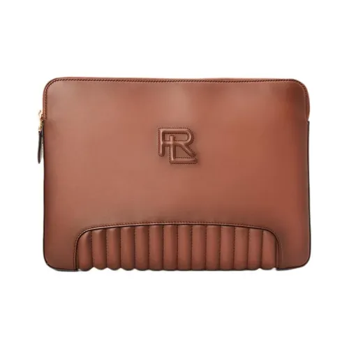 Ralph Lauren Телячья кожа Клатч Мужской Каштановый