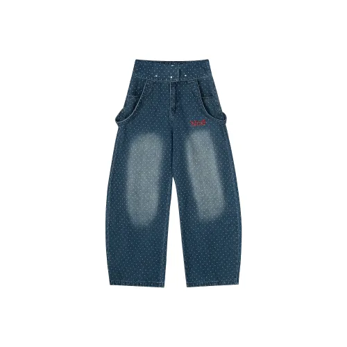 TREND ST Blue Unisex Jeans TREND ST Синий Унисекс Джинсы