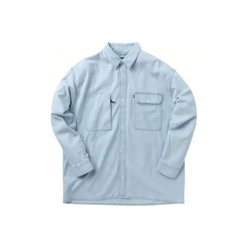 Levis Blue Men's Shirts Левис Синие Мужские Рубашки