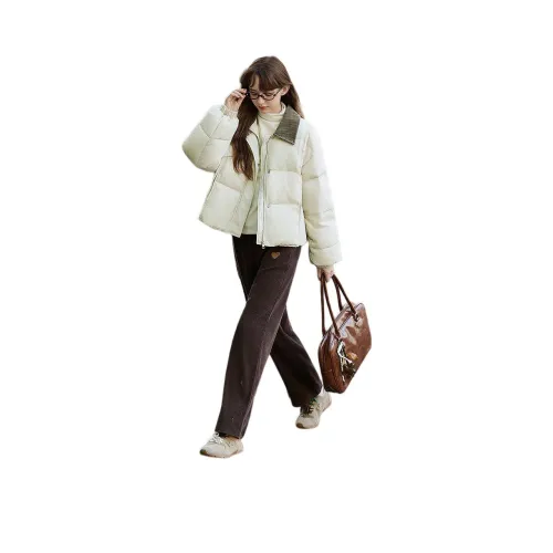 Tonlion Бежевый Абрикос Женские Пуховики