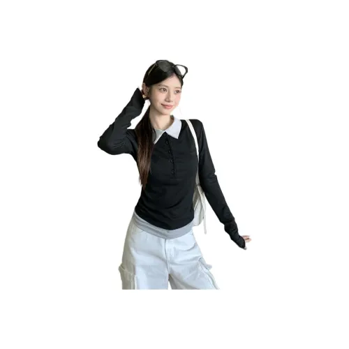 MORii Черные Женские T-рубашки