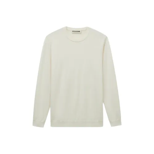 Unica Homme [Ecru] Круглый вырез Мужской Трикотаж