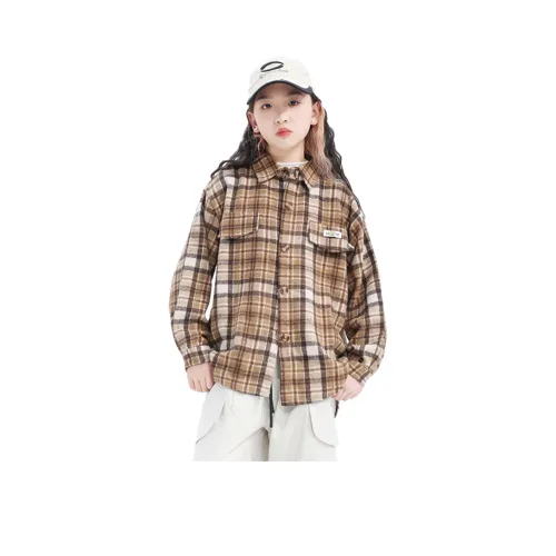 Mami Macca Повседневная рубашка Весенний и Осенний Детский