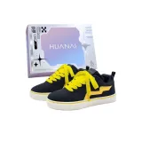 Темно-синий, синий, желтый (желтые шнурки для обуви)